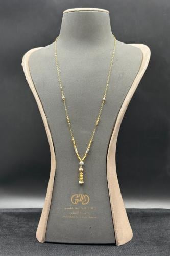 سلسال ذهب عيار ٢١ كور بتصميم هندي وزن 6.8 جرام