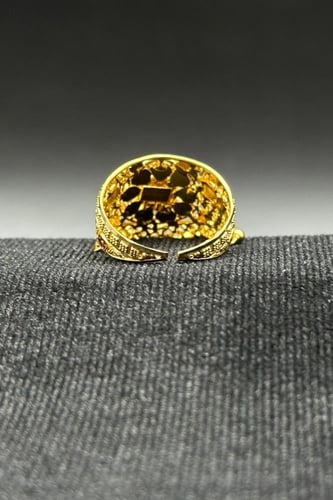 خاتم ذهب تصميم هندي عيار 21 وزن 5.2 جرام