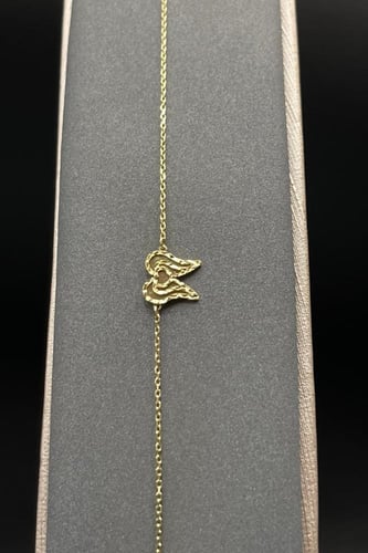 اسوارة شكل قلب ذهب صافي عيار 18 وزن 1.2 جرام