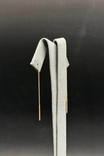 حلق قلب ذهب صافي عيار 18 وزن من 0.4 الى 0.5 جرام