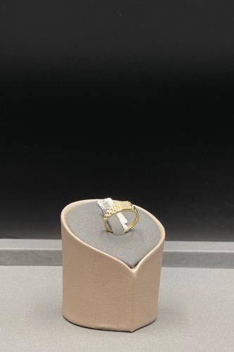 خاتم مربع ذهب تصميم الماس عيار 18