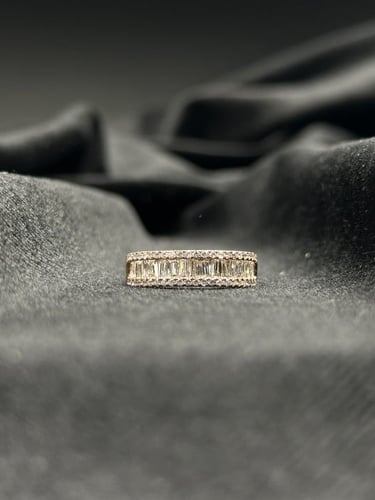 خاتم الماس ناعم موديل باقيت راقي