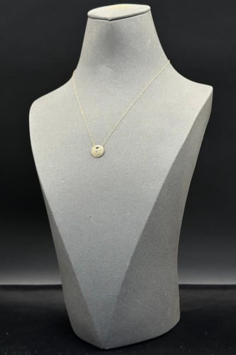 سلسال ذهب ناعم عيار 18 دائرة مفرع تصميم الماس وزن...