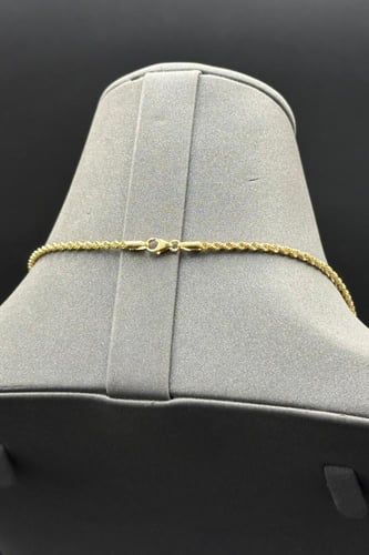 سلسال طويل ذهب عيار 18 مكرونة مجدول نازل وزن من 7....