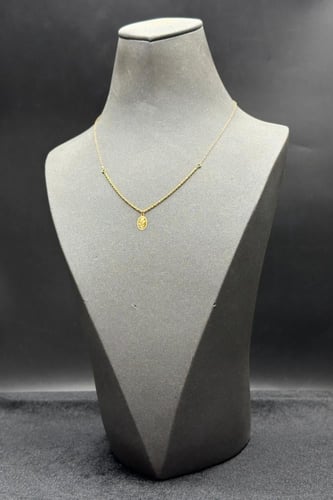 عقد مجدول مع وردة ذهب صافي عيار 21 وزن من 0.5 الى...