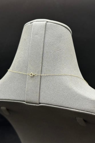 شوكر ذهب عيار 18 دوائر بتصميم الماس وزن 1.5 جرام