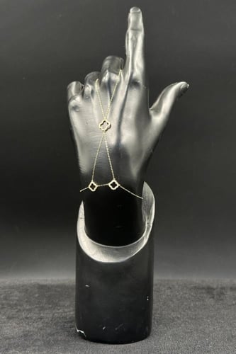 كف وردة ذهب تصميم الماس عيار 18 وزن من 0.9 الى 1 ج...