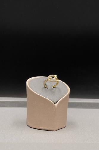 خاتم كور ذهب تصميم الماس