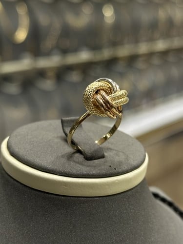 طقم ذهب ناعم ايطالي شكل مكرونة