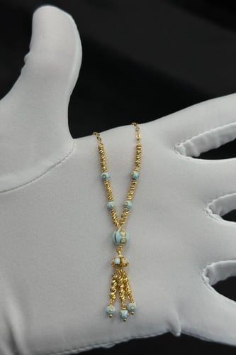 عقد كور نازل ذهب تصميم هندي عيار 21 وزن 5.8 جرام