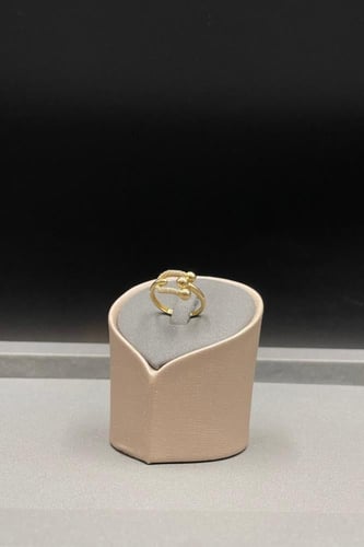 خاتم كور ذهب تصميم الماس