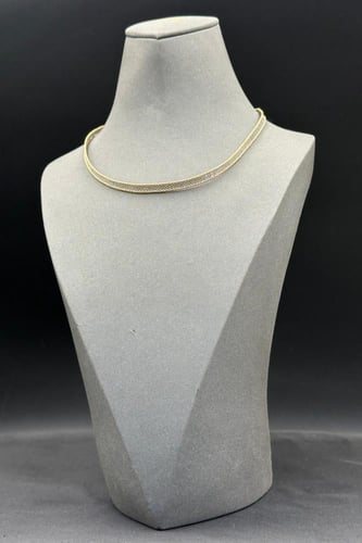 سلسال ناعم ذهب عيار 18 خطّ الأناقة وزن 8.5 جرام