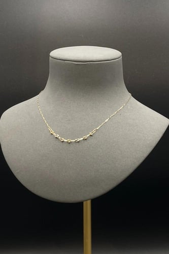 شوكر جنزير ملونه ذهب صافي