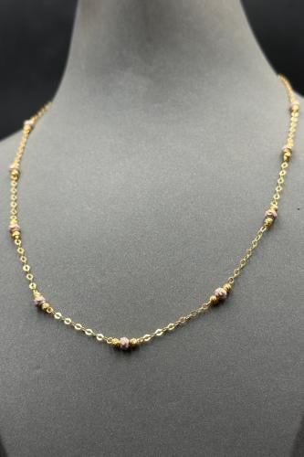 عقد كور ذهب تصميم هندي عيار 21 وزن من 3.8 الى 3.9...