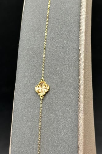 اسوارة وردة ذهب صافي عيار 21 وزن من 0.7 الى 0.8 جر...