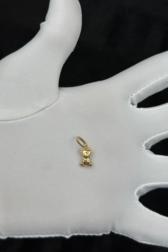 تعليقة اطفال دب ذهب صافي عيار 18 وزن 0.8 جرام