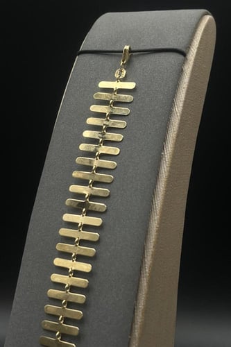 اسوارة ذهب عيار 18 ايطالي ناعمة بتصميم بيانو موسيق...