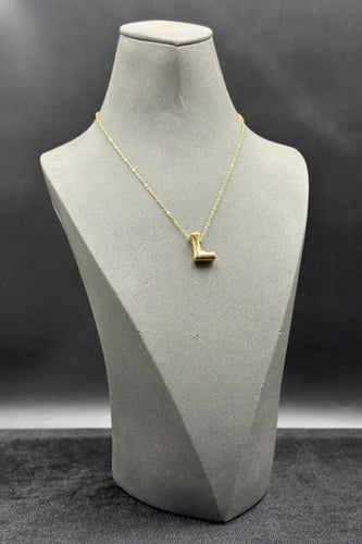 عقد حرف L ذهب صافي ايطالي عيار 18 وزن من 1.2 الى 1...