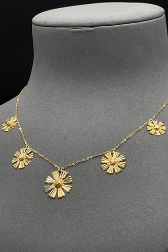 شوكر رموش الذهب ( عدة الوان ) عيار 21 وزن من 2.9 ا...