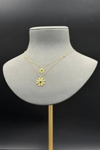 سلسال ذهب عيار ٢١ رموش دورين وزن من 2 الى 2.1 جرام