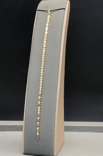 اسوارة خلية ذهب تصميم الماس عيار 18 وزن 6.9 جرام