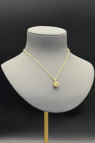 عقد مكرونة ذهب صافي عيار 18 وزن 2.2 جرام