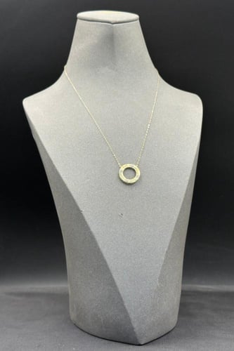 سلسال ذهب عيار 18 دائري تصميم الماس وزن من 1.1 الى...