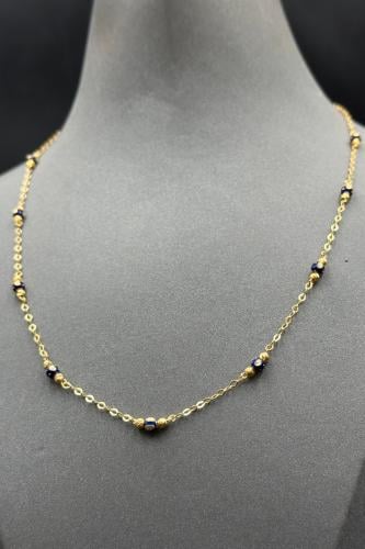 سلسال ذهب عيار ٢١ كور بتصميم هندي وزن 3.7 جرام