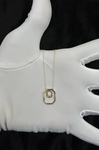 سلسال ذهب ناعم عيار 18 بتصميم الماس وزن 1 جرام