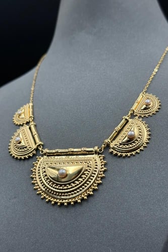 شوكر براشي ذهب بحريني عيار 21 وزن من 8.9 الى 9 جرا...