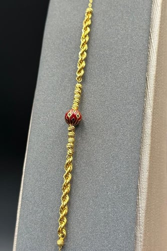 اسوارة ذهب تصميم هندي عيار 21 وزن من 2 الى 2.2 جرا...