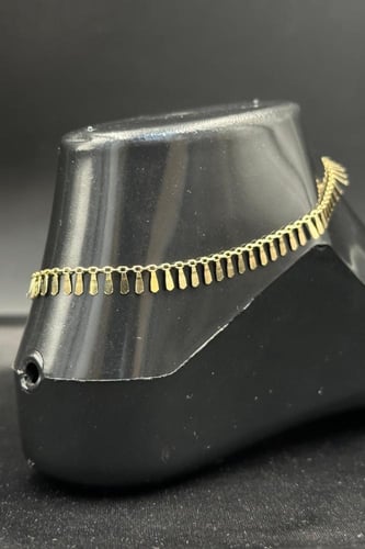 خلخال ذهب ناعم عيار 18 بأحدث تصميم وزن 3.6 جرام