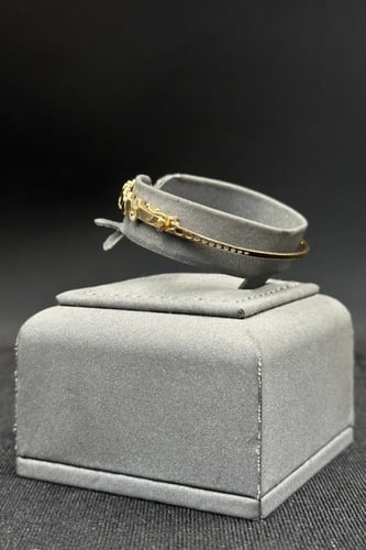 اسوارة خلية ذهب تصميم الماس عيار 18 وزن 7.4 جرام