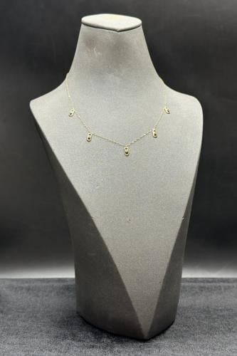 شوكر مستطيل ذهب تصميم الماس عيار 18 وزن 0.9 الى 1...