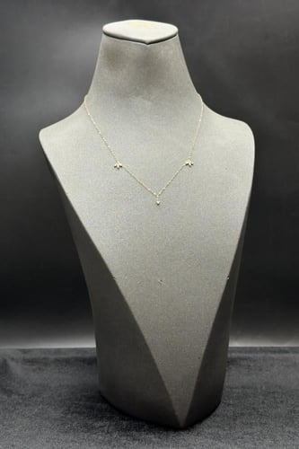 سلسلة ذهب عيار 18 بتصميم الماس وزن من 0.5 الى 0.6...