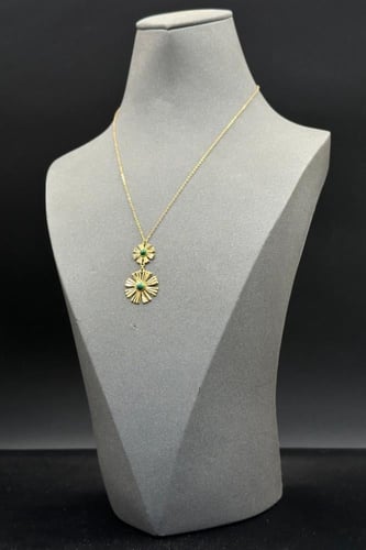 سلسال ذهب عيار ٢١ رموش نازل ثنائي وزن من 1.7 الى 1...