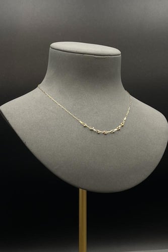 شوكر جنزير ملونه ذهب صافي