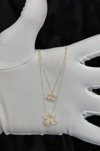 سلسال ذهب عيار 18 دورين تصميم الماس وزن من 1.5 الى...