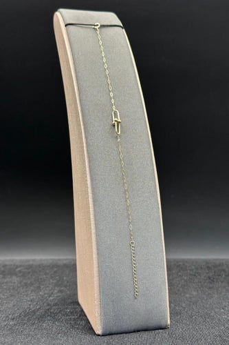 اسوارة جنزير ذهب ايطالي عيار 18 وزن 0.7 جرام