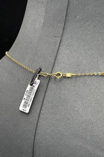 سلسال ذهب عيار ٢١ وردة بتصميم الماس وزن 12.9 جرام