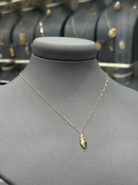 سلسال ذهب عيار 18 بتصميم فخم بوزن 1 جرام