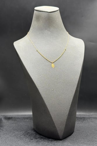 عقد مجدول مع وردة ذهب صافي عيار 21 وزن من 0.5 الى...