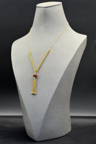 عقد ذهب تصميم هندي عيار 21 وزن 3.8 جرام