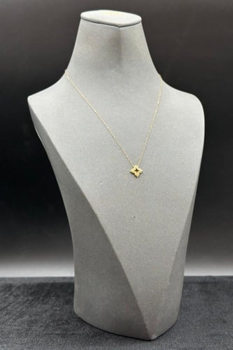 عقد ذهب عيار 21 زهرة تصميم الماس وزن من 0.8 الى 0....