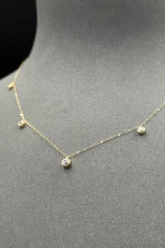 تشوكر سولتيرات ذهب تصميم الماس عيار 18 وزن 1 جرام