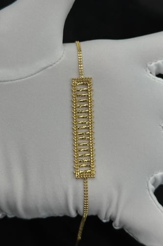 اسوارة سلالم ذهب صافي ايطالي عيار 18 وزن 5.6 جرام