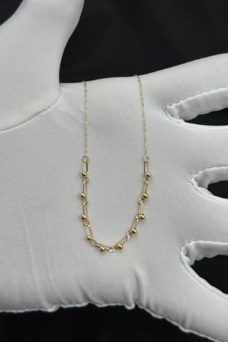 عقد كور ذهب صافي تصميم ايطالي عيار 18 وزن 0.6 جرام