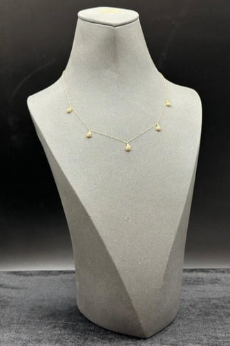 تشوكر ذهب عيار 18 دمعات بتصميم الماس وزن 1.5 جرام