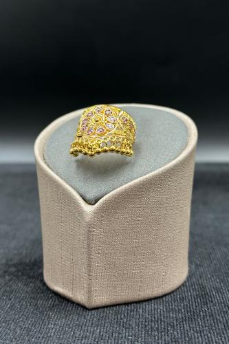 خاتم ذهب تصميم هندي عيار 21 وزن 5.2 جرام