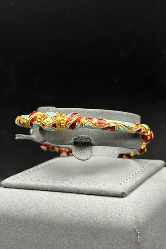 اسوارة ذهب تصميم هندي عيار 21 وزن 11.4 جرام